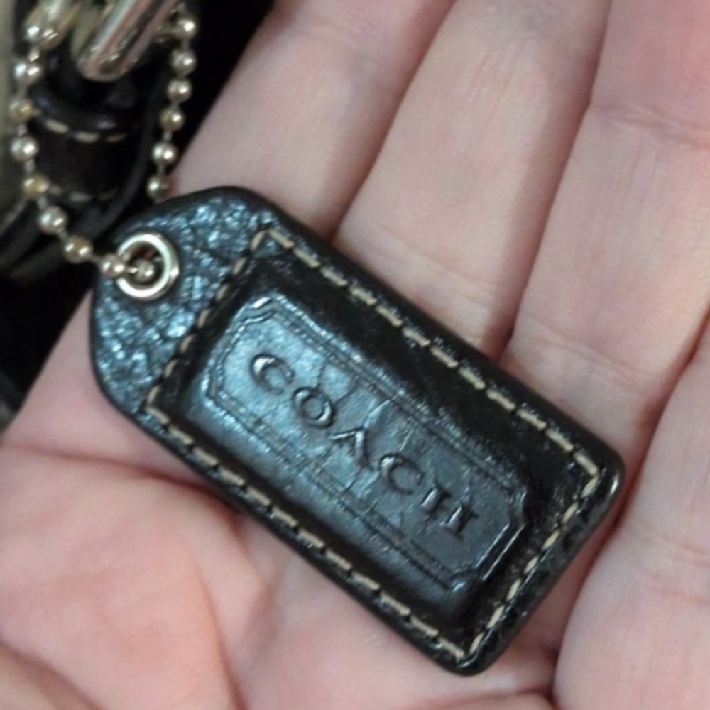 Y2K Coach Hobo In Black Signature Jacquard and Wallet SET Rare Vintage Coach Bag - Picture 4 of 13